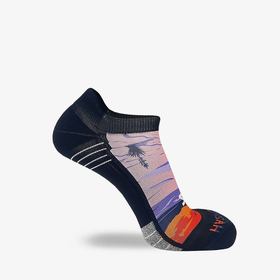 Limited Edition Zensah | Southwest Sands Running Socks (No Show) Orange/Purple