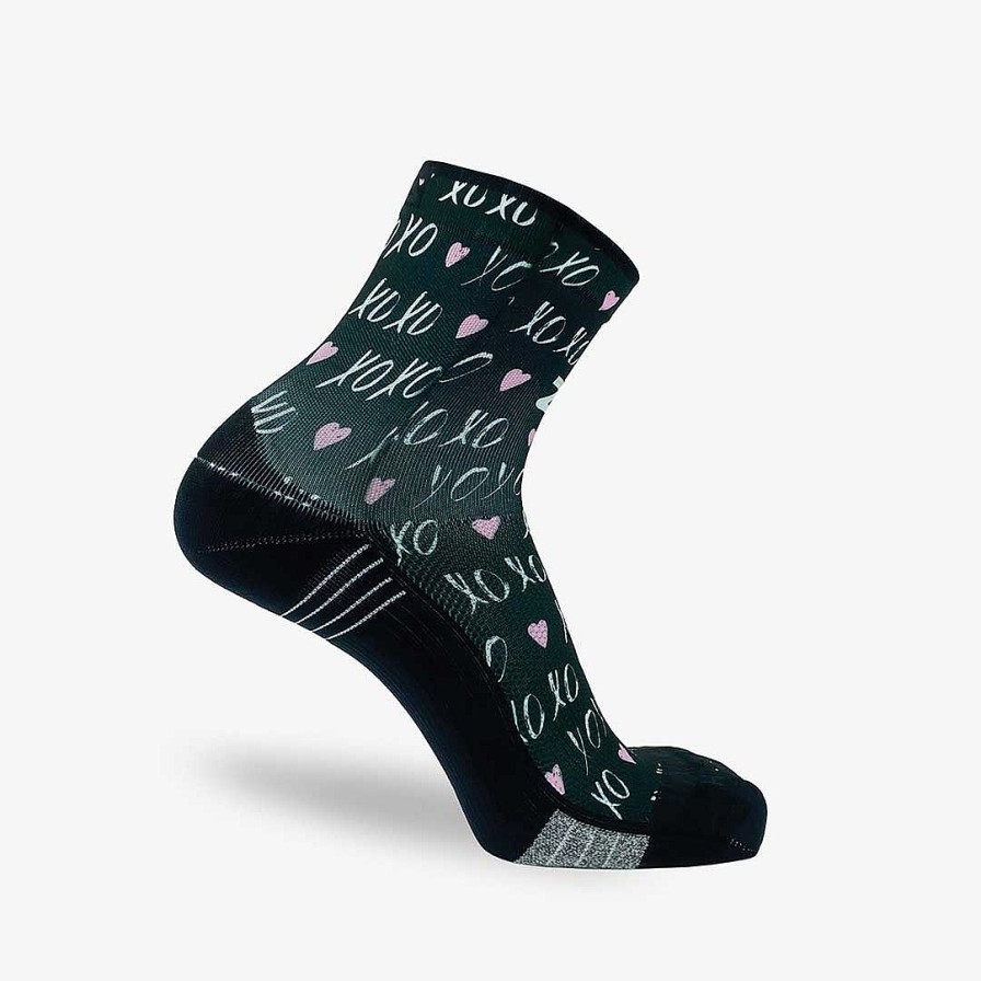 Limited Edition Zensah | Xoxo Socks (Mini-Crew) Black