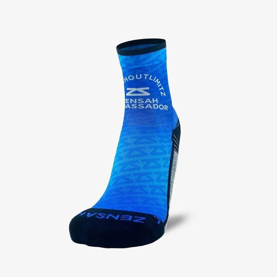 Limited Edition Zensah | 2022 Zs Ambassador Socks (Mini-Crew) Blues