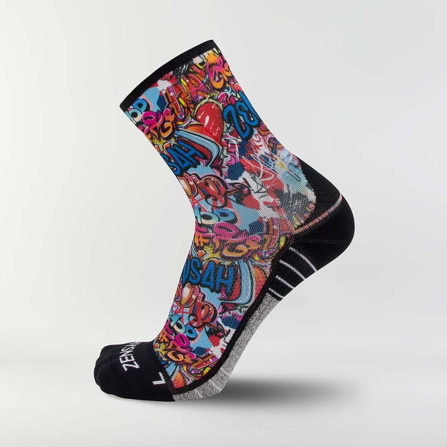 Limited Edition Zensah | Street Art Socks (Mini-Crew) Multi