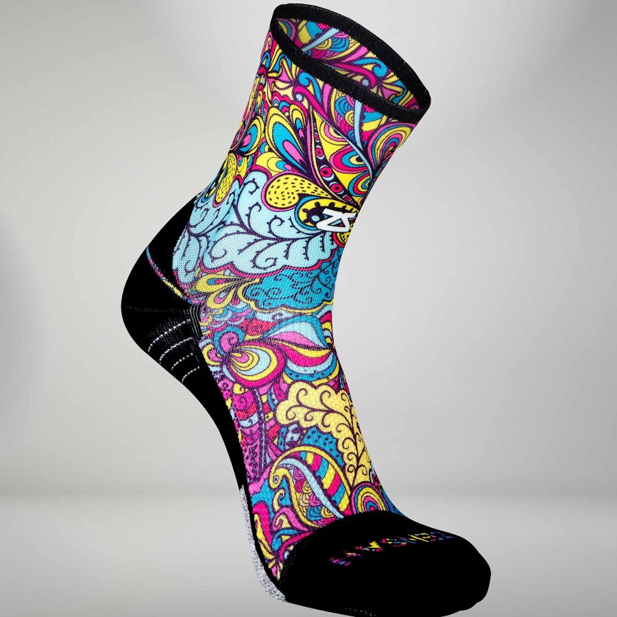 Limited Edition Zensah | Groovy Socks (Mini Crew) Summer Bloom