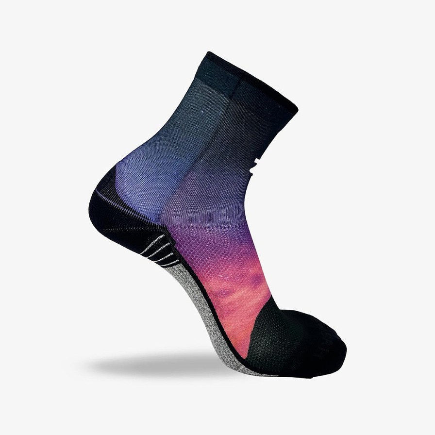 Limited Edition Zensah | Night Sky Socks (Mini-Crew) Pink/Purple