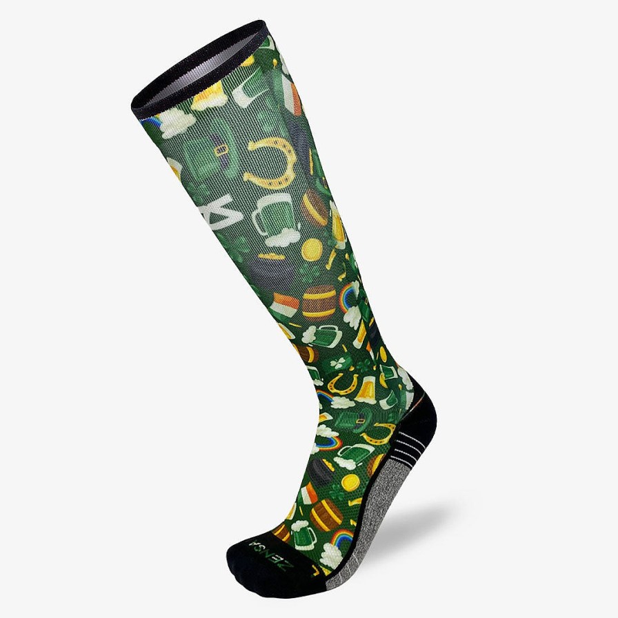 Limited Edition Zensah | Classic St. Patrick'S Compression Socks (Knee-High) Green