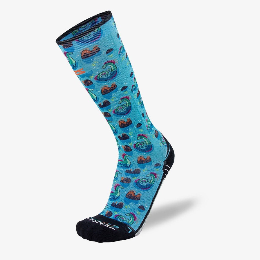 Men Zensah | Loch Ness Monsters Socks (Knee-High) Turquoise