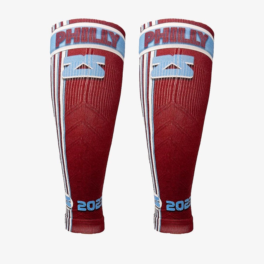 Limited Edition Zensah | Old School Philadelphia Compression Leg Sleeves Wine