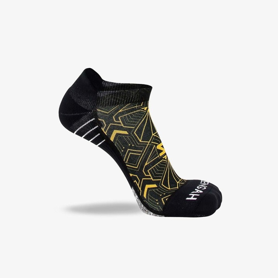 Limited Edition Zensah | Roaring 20S Running Socks (No Show) Black