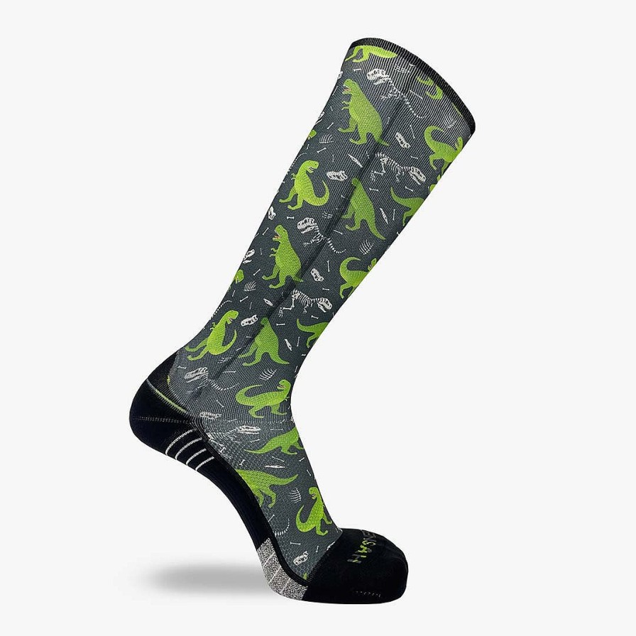 Men Zensah | T-Rex Compression Socks (Knee-High) Charcoal