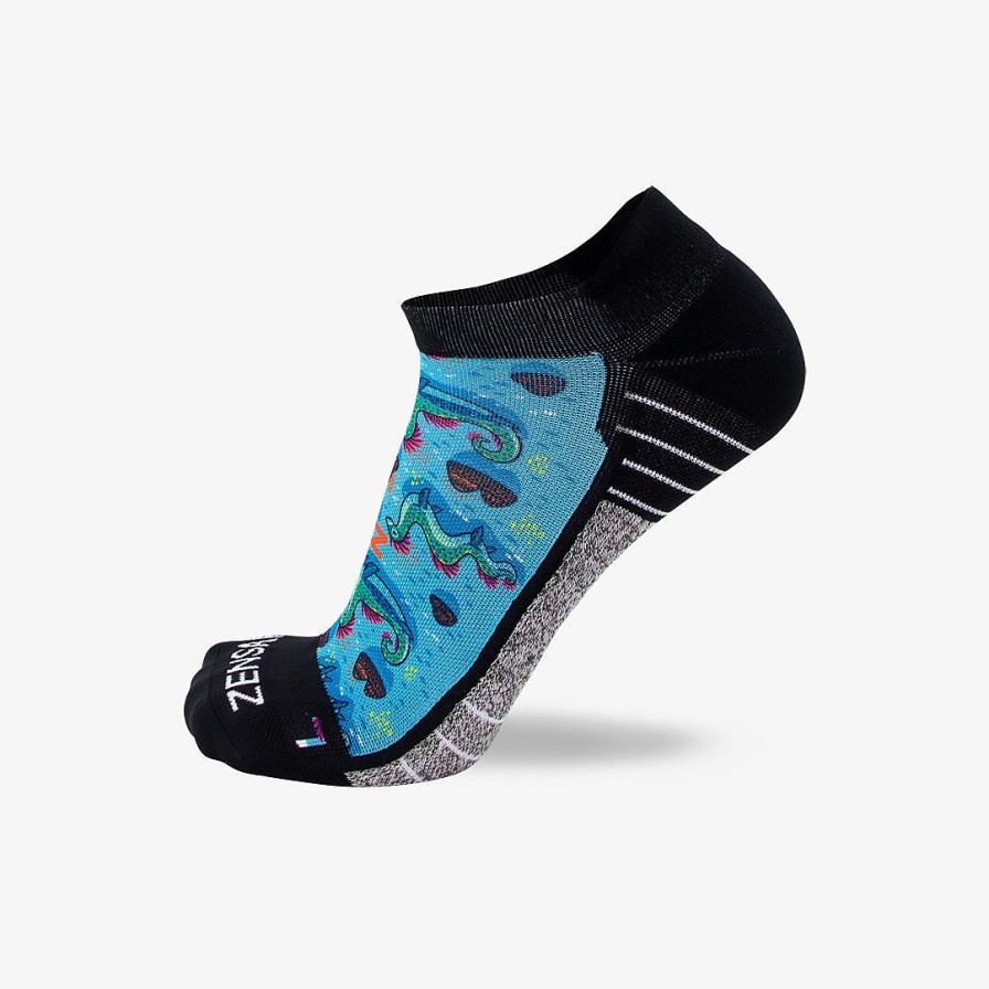 Limited Edition Zensah | Loch Ness Monsters Socks (No Show) Turquoise