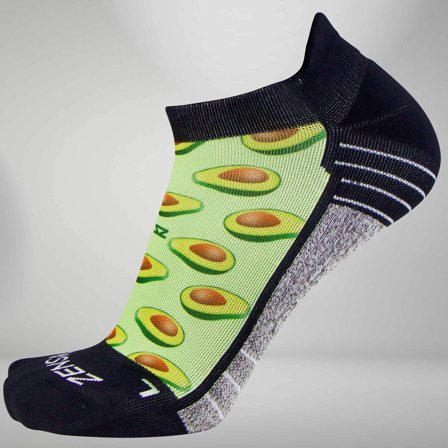 Limited Edition Zensah | Avocado Socks (No Show) Lime Green