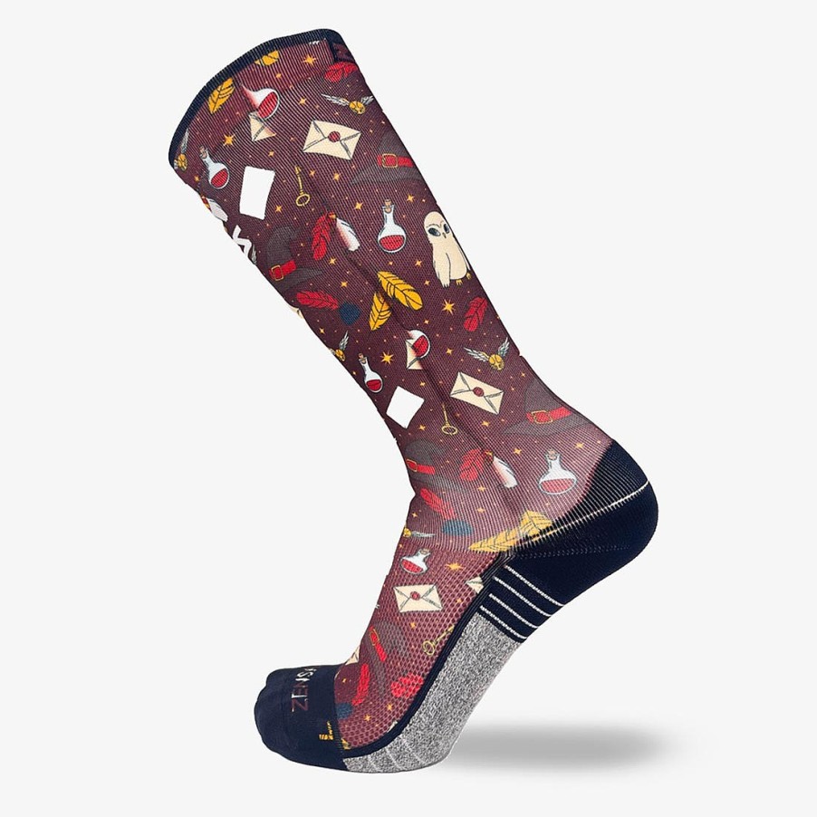 Limited Edition Zensah | Wizard Harry Vibes Compression Socks (Knee-High) Brown