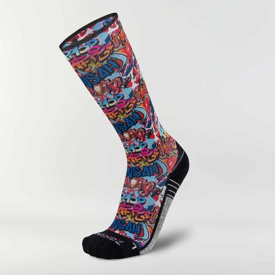 Limited Edition Zensah | Street Art Compression Socks (Knee-High) Multi