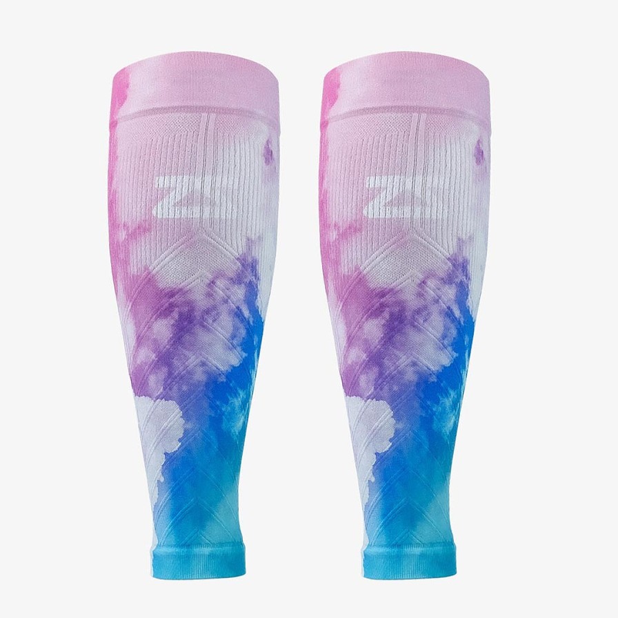 Limited Edition Zensah | Colorful Clouds Compression Leg Sleeves Blue/Purple