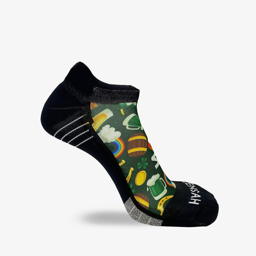 Limited Edition Zensah | Classic St. Patrick'S Running Socks (No Show) Green