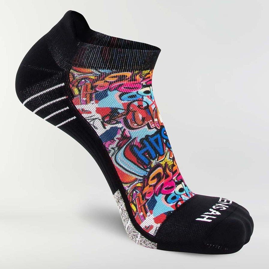 Limited Edition Zensah | Street Art Running Socks (No Show) Multi