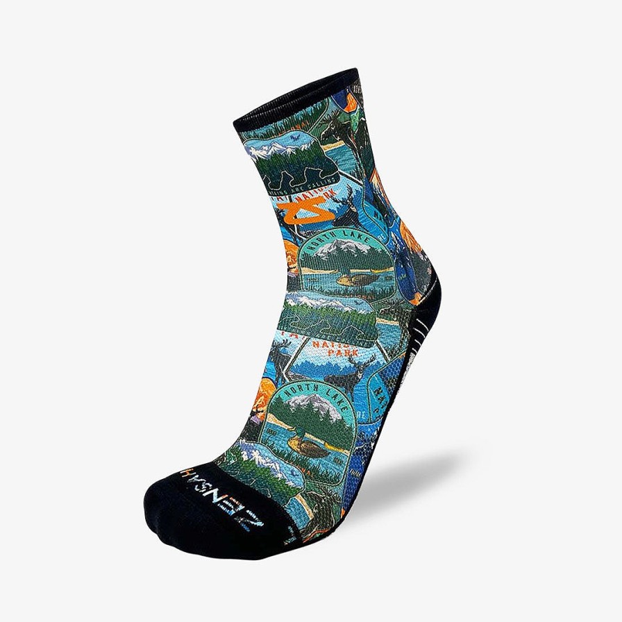 Men Zensah | National Parks Socks (Mini-Crew) Evergreen