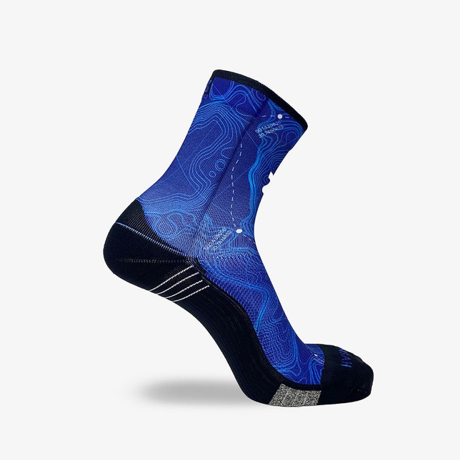 Limited Edition Zensah | Topo Trail Socks (Mini-Crew) Sporty Blue