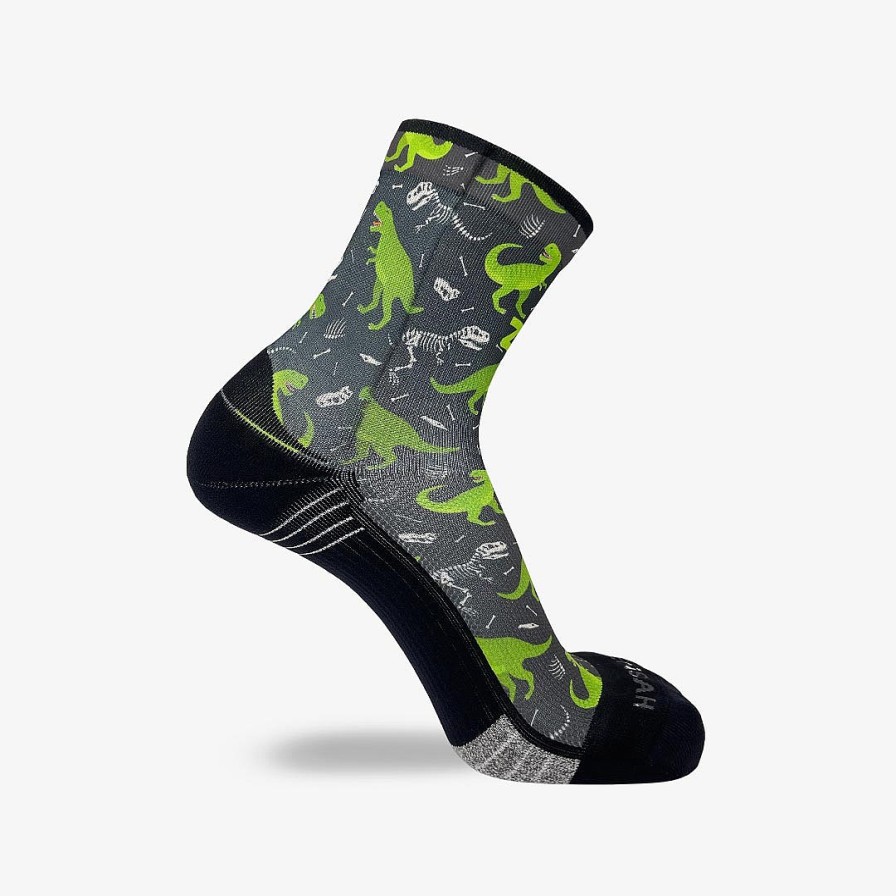 Men Zensah | T-Rex Socks (Mini-Crew) Charcoal