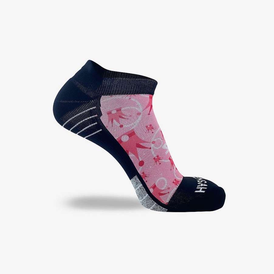 Men Zensah | Princess Crowns Running Socks (No Show) Rosy