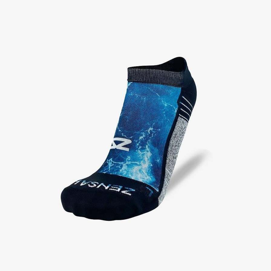 Limited Edition Zensah | Ocean Running Socks (No Show) Blues