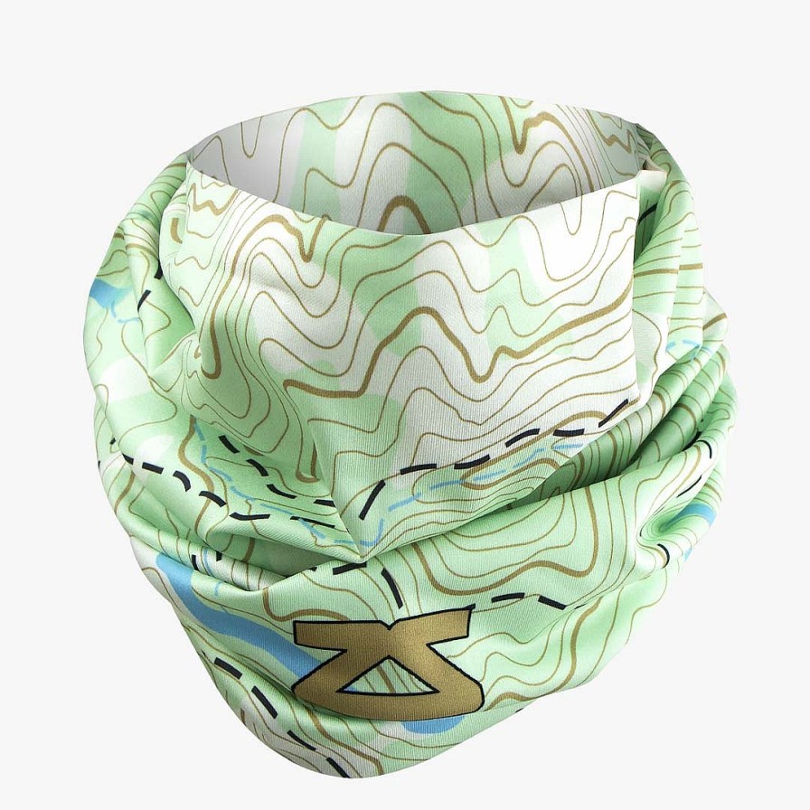 Women Zensah Face Coverings | Topography Multi-Use Neck Gaiter & Headwear Green