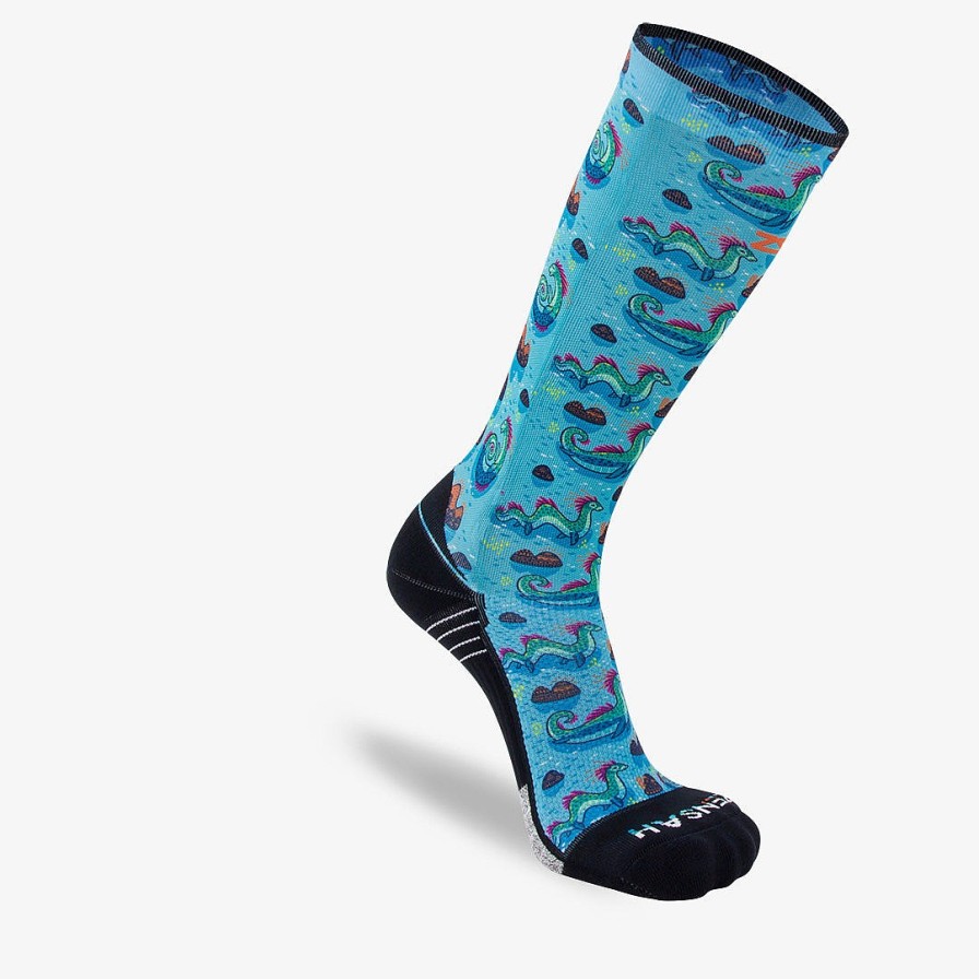 Limited Edition Zensah | Loch Ness Monsters Socks (Knee-High) Turquoise