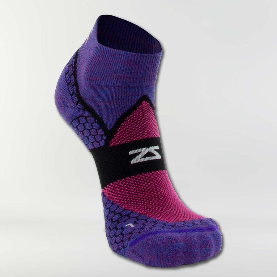 Women Zensah Compression Socks | Grit 2.0 Running Socks (Quarter)