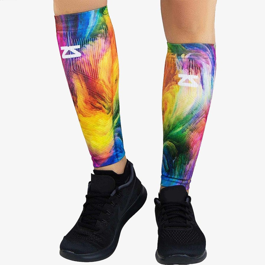 Men Zensah | Color Explosion Compression Leg Sleeves Multi