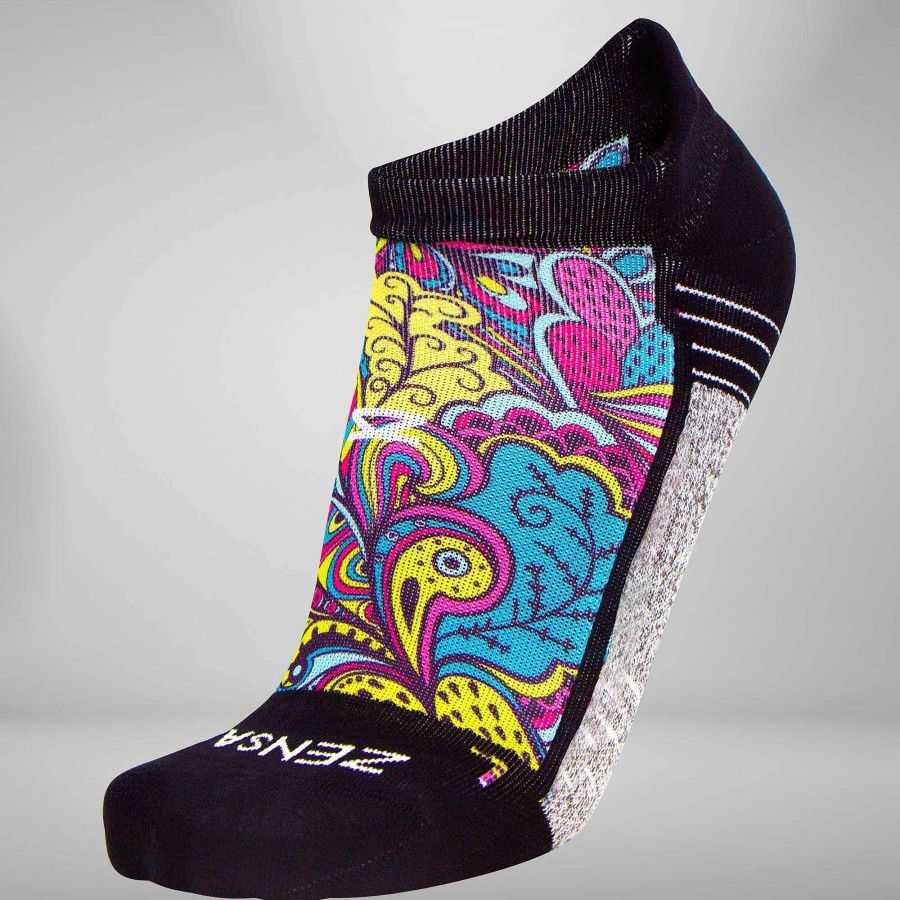 Limited Edition Zensah | Groovy Socks (No Show) Summer Bloom