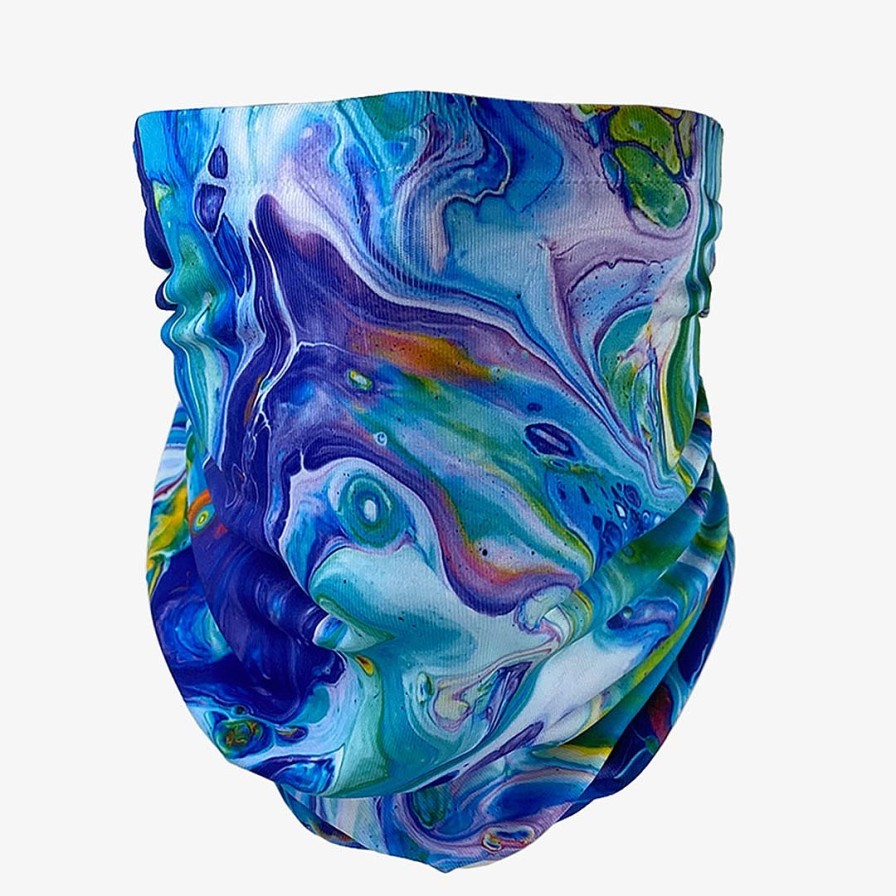 Women Zensah Accessories | Fluid Art Use Neck Gaiter & Headwear Multi