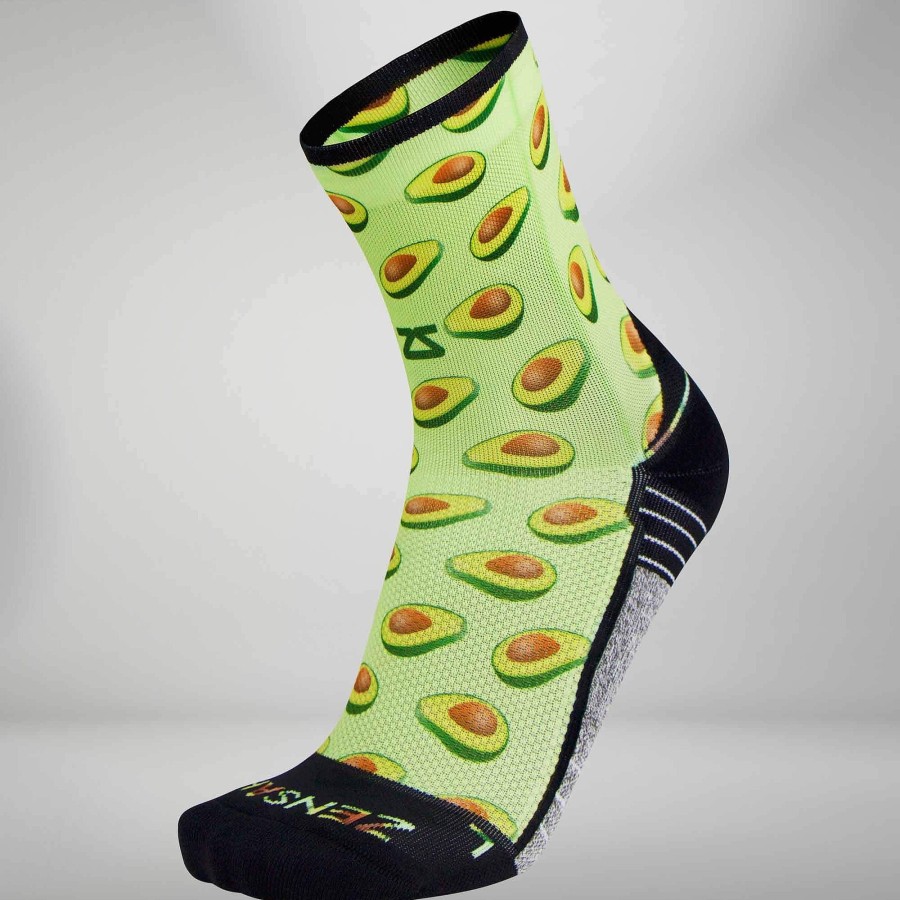 Men Zensah | Avocado Socks (Mini Crew) Lime Green