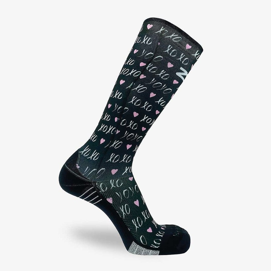 Limited Edition Zensah | Xoxo Compression Socks (Knee-High) Black