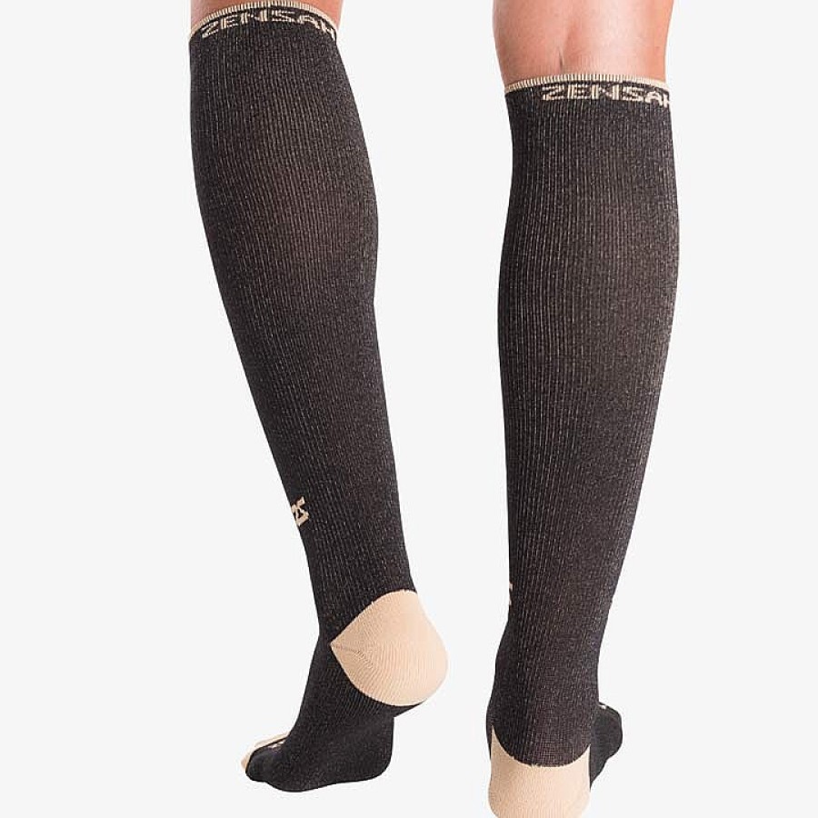 Men Zensah | Copper Compression Socks Black