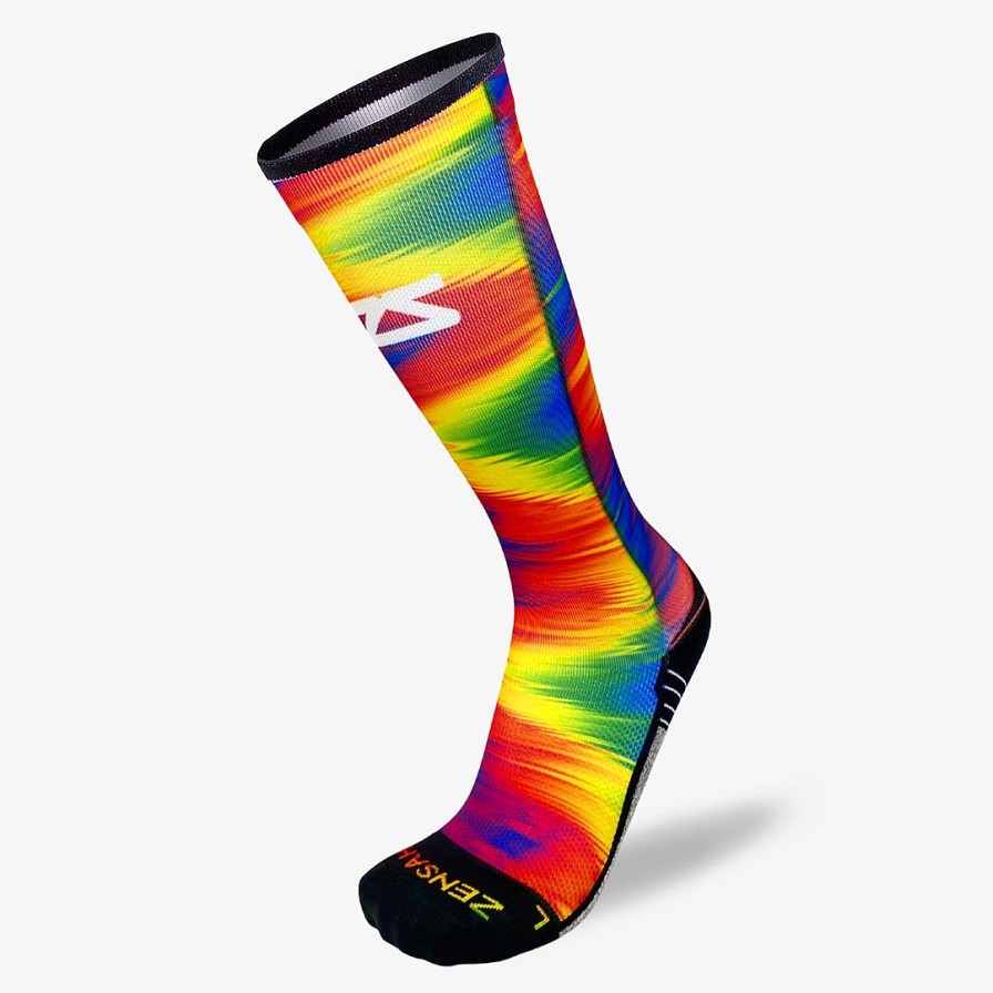 Men Zensah | Rainbow Gradient Compression Socks (Knee-High) Multi