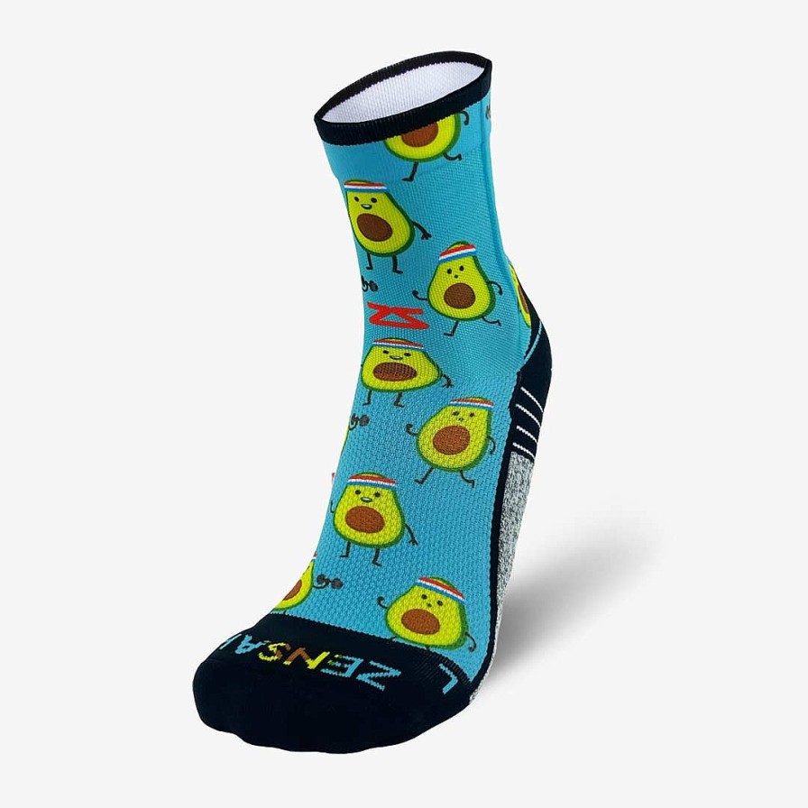 Limited Edition Zensah | Avocardio Socks (Mini-Crew) Teal