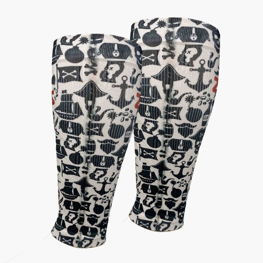 Limited Edition Zensah | Pirate Vibes Compression Leg Sleeves Ivory