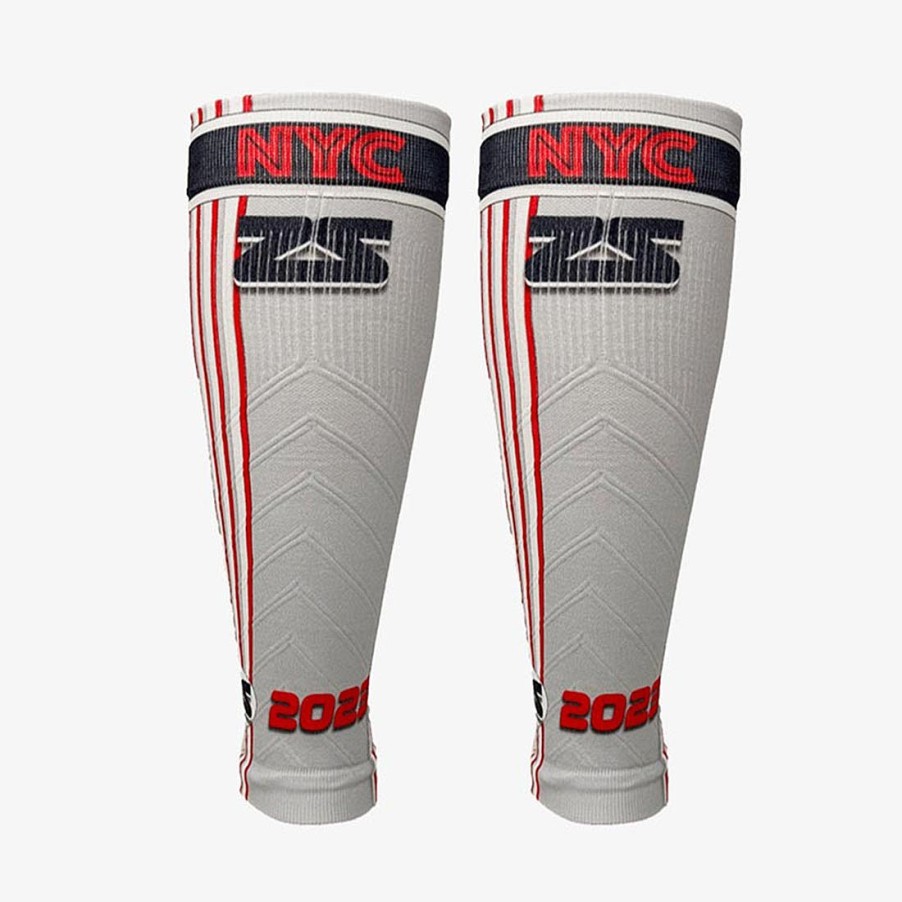 Limited Edition Zensah | Old School New York Compression Leg Sleeves Light Grey