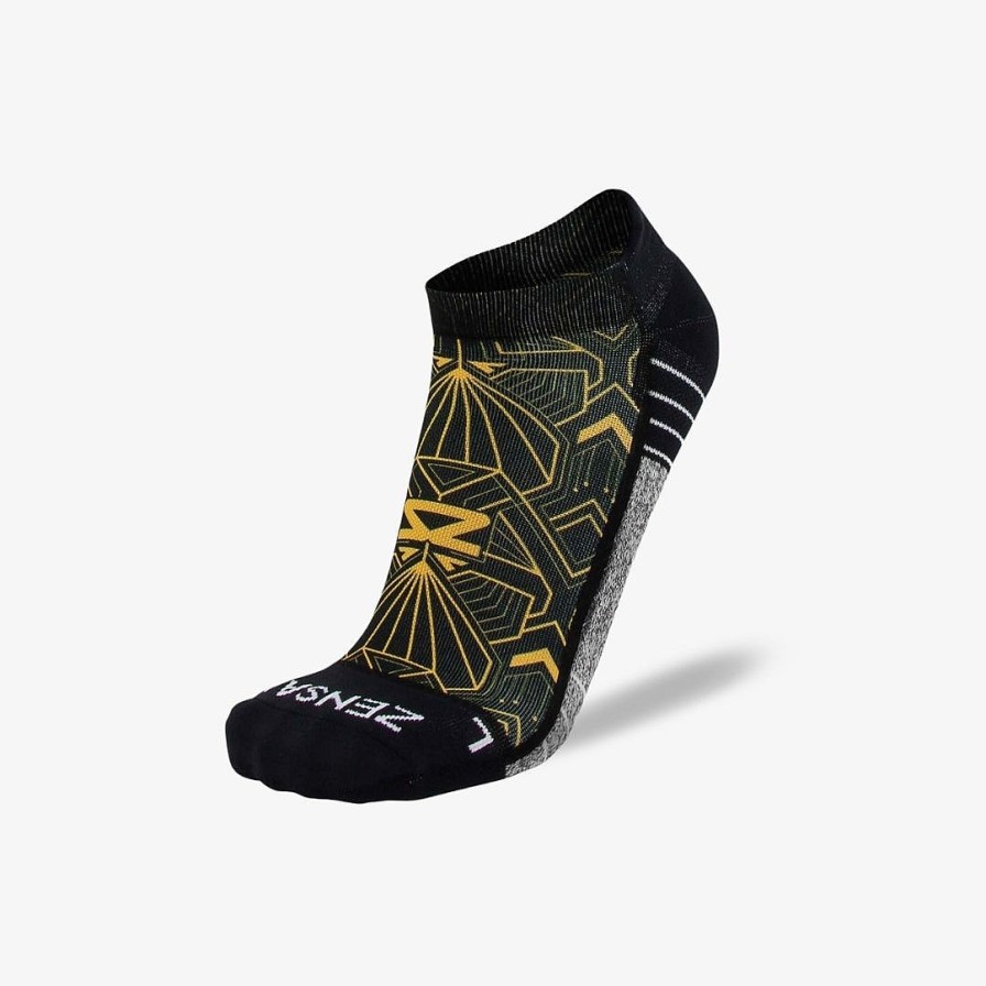 Limited Edition Zensah | Roaring 20S Running Socks (No Show) Black