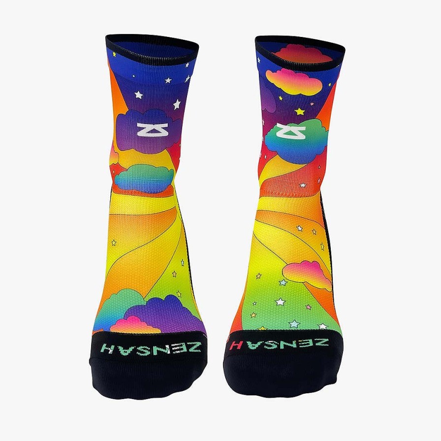 Limited Edition Zensah | 70S Scene Socks (Mini-Crew) Multi