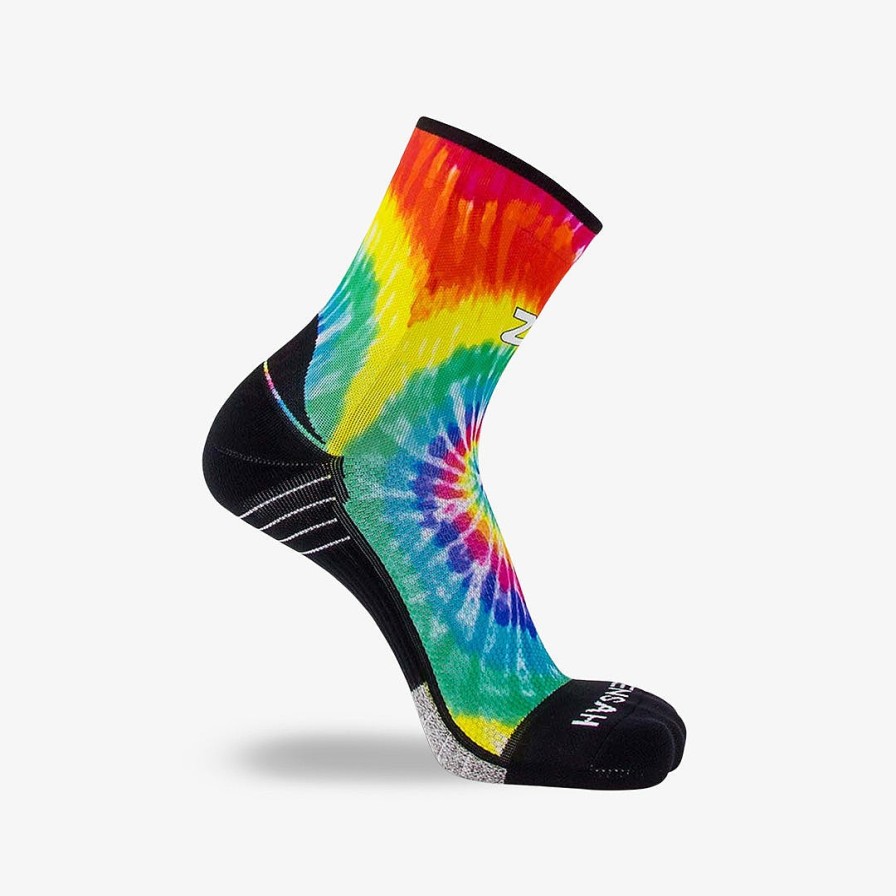 Men Zensah | Tie Dye Running Socks (Mini-Crew) Multi