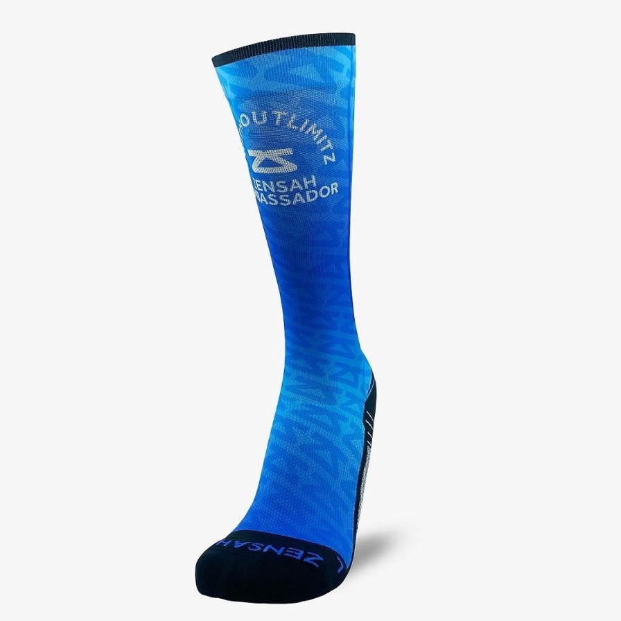 Men Zensah | 2022 Zs Ambassador Compression Socks (Knee-High) Blues