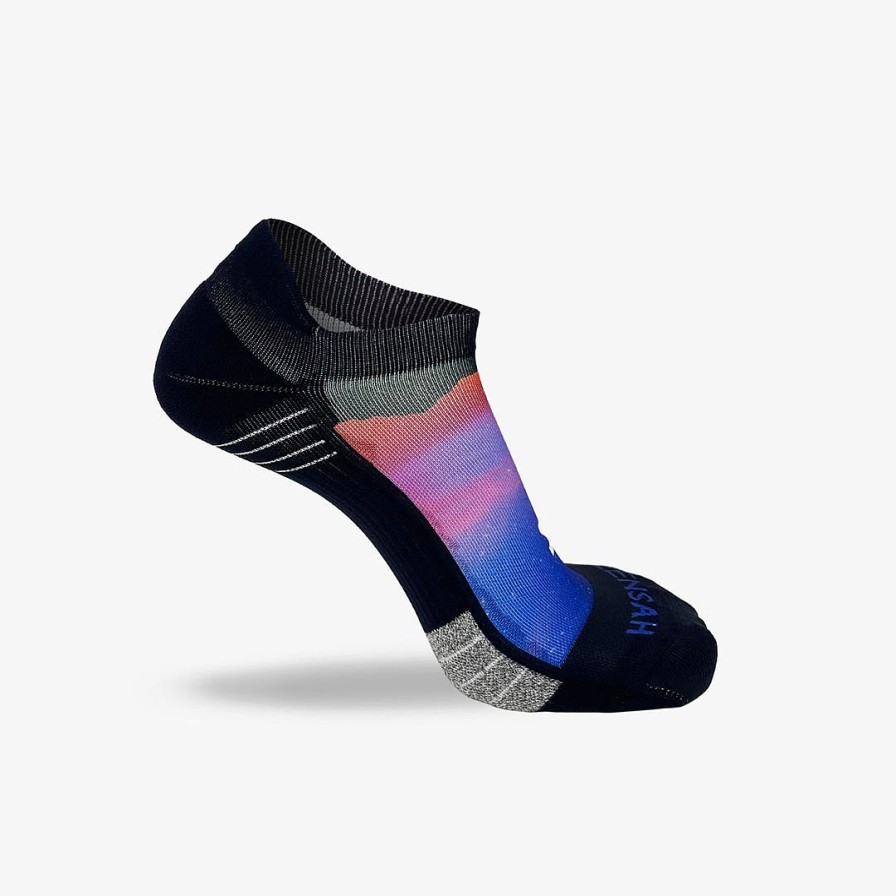 Limited Edition Zensah | Night Sky Running Socks (No Show) Pink/Purple