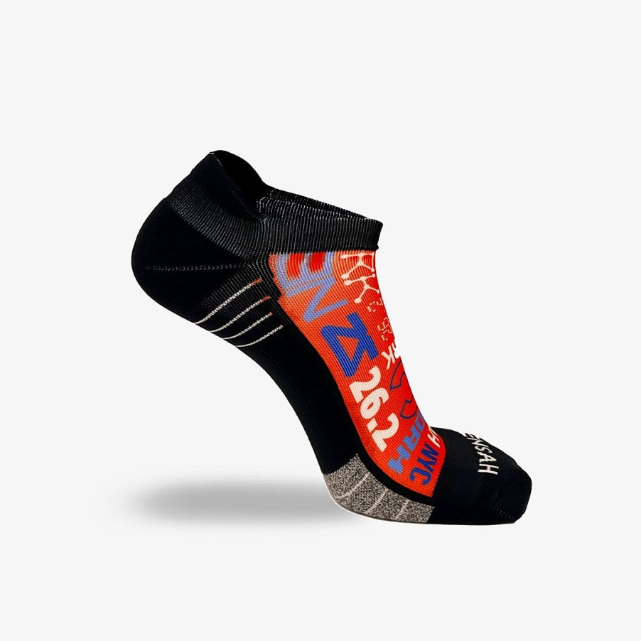 Limited Edition Zensah | Busy New York Running Socks (No Show) Russet Orange