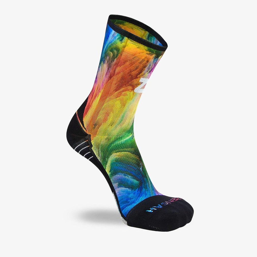 Limited Edition Zensah | Color Explosion Socks (Mini-Crew) Multi