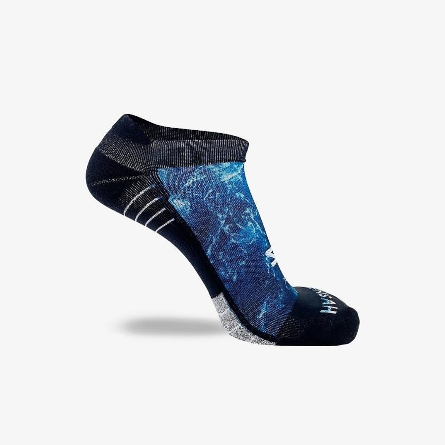 Men Zensah | Ocean Running Socks (No Show) Blues