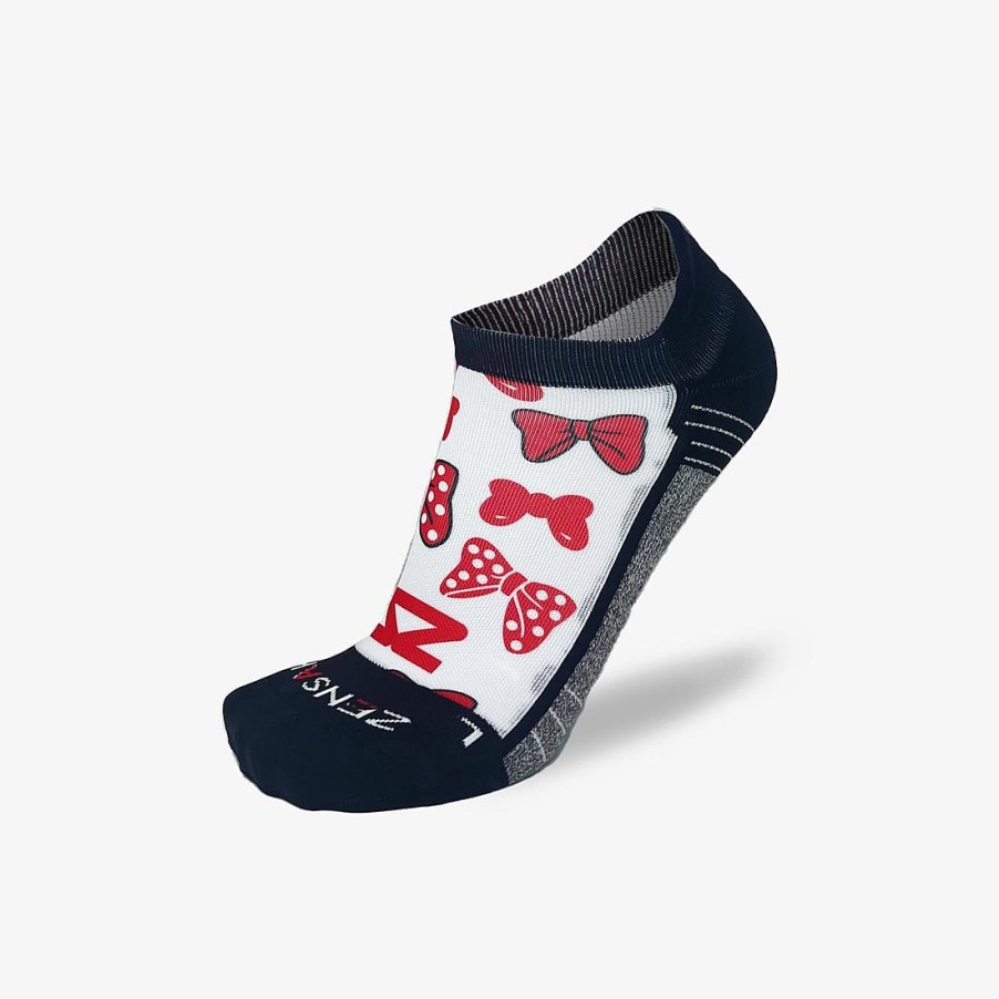 Limited Edition Zensah | Magical Bows Running Socks (No Show) White