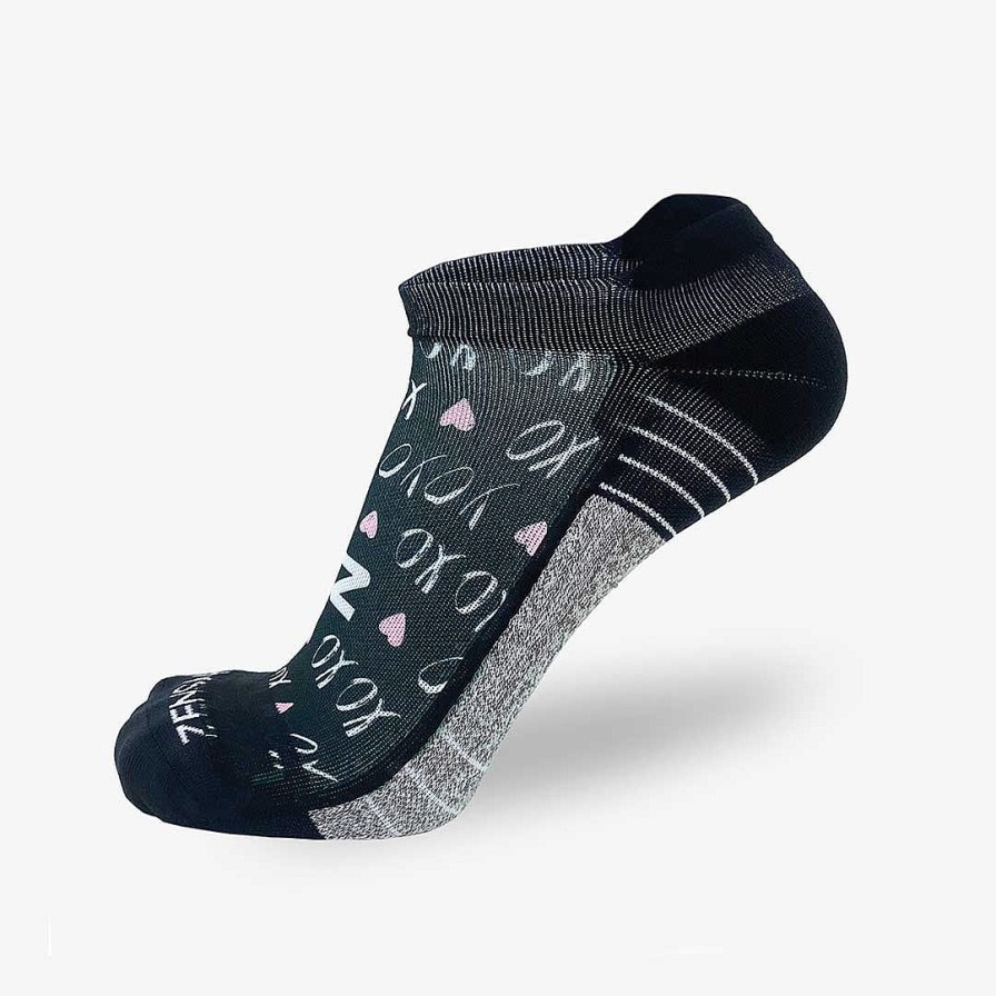 Limited Edition Zensah | Xoxo Running Socks (No Show) Black