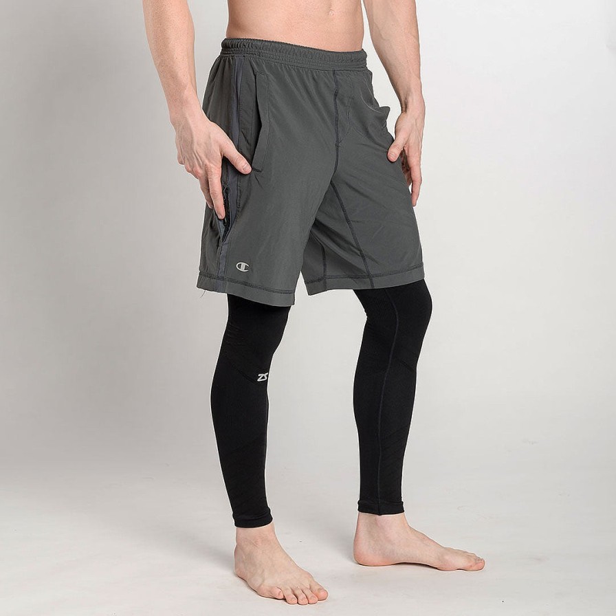 Men Zensah Tops & Bottoms | Base Layer Full Length Compression Tights Black