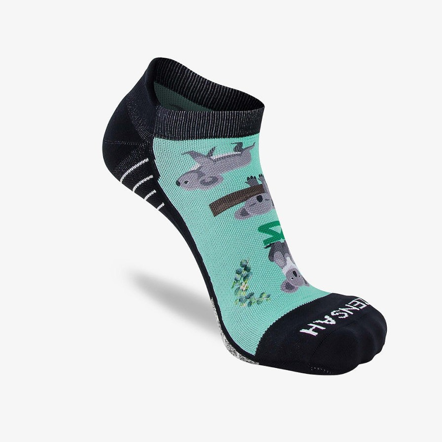 Limited Edition Zensah | Koala Running Socks (No Show) Mint