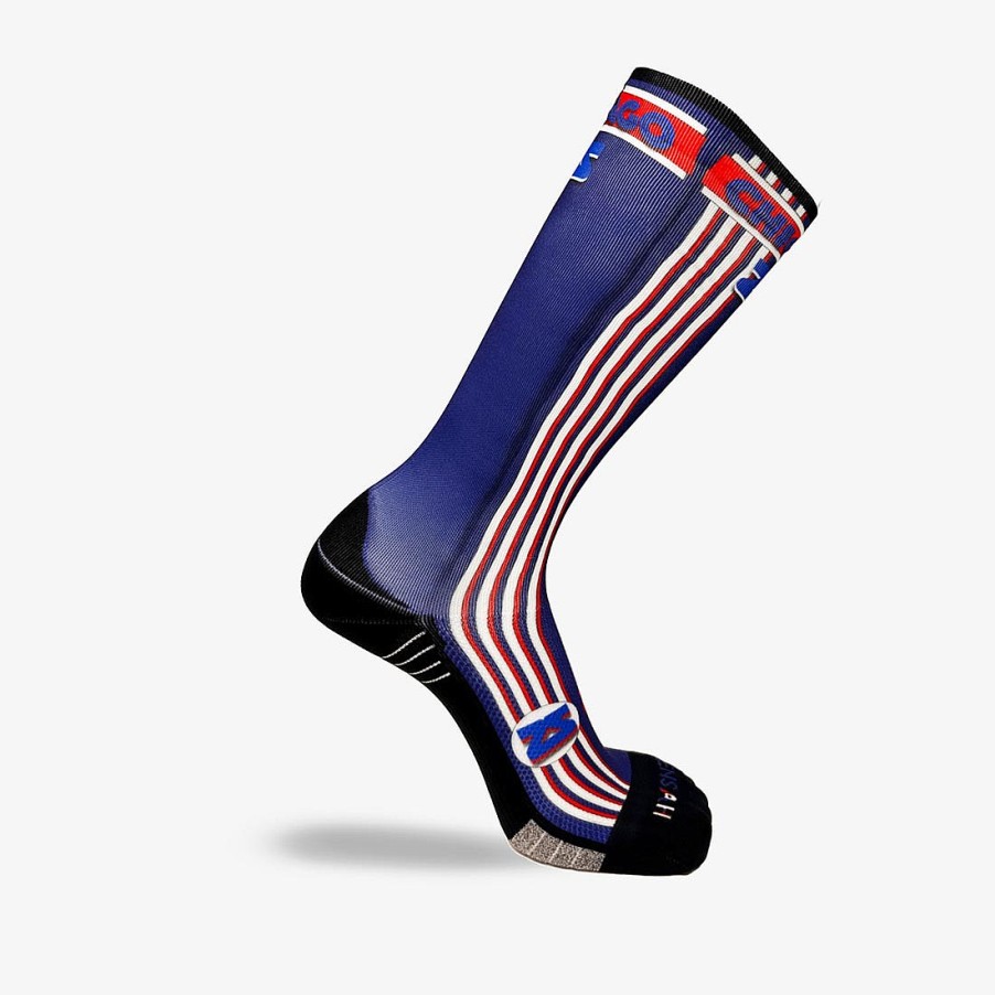 Men Zensah | Old School Chicago Compression Socks (Knee-High) Navy