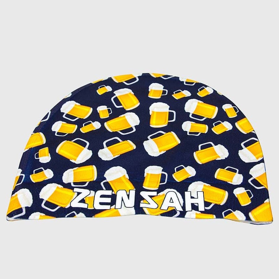 Men Zensah Accessories | Beer Mugs Skull Cap Beanie Navy